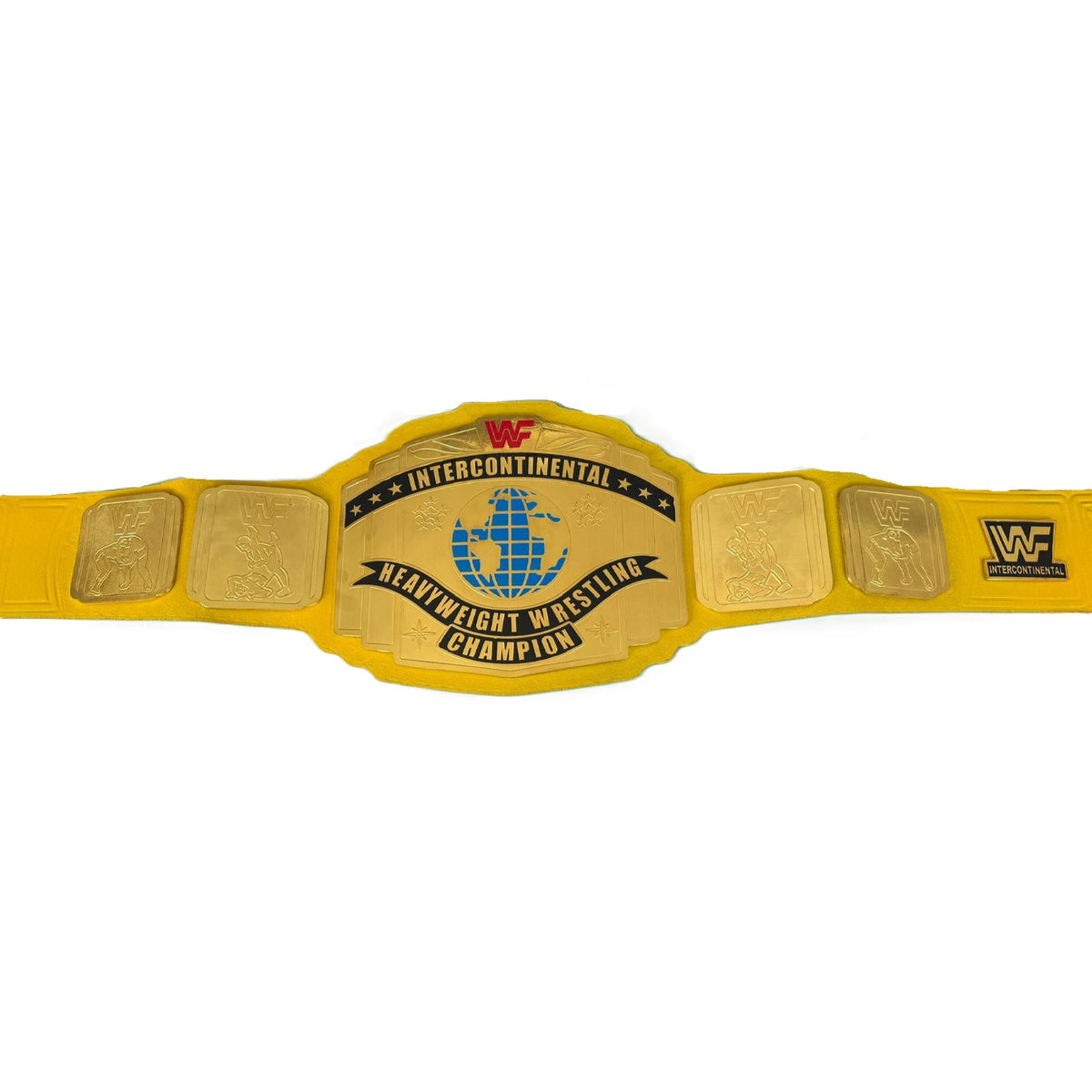 WWE Yellow New IC Intercontinental Championship Ultimate Warrior Replica Wrestling Title Belt 4MM Brass Plate