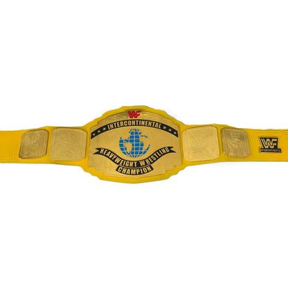 WWE Yellow New IC Intercontinental Championship Ultimate Warrior Replica Wrestling Title Belt 4MM Brass Plate