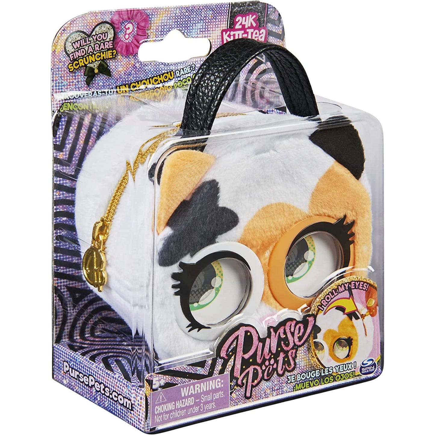 Purse Pets Micro Kitty Small Purse Bag with Eye Roll Feature