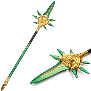 Genshin Impact Xiao Primordial Jade Winged Foam Cosplay Staff