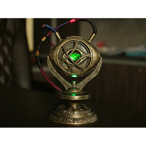 Marvel Dr Strange Eye of Agamotto Necklace Metal 1/1 Scale LED Light-up Movie Prop Replica
