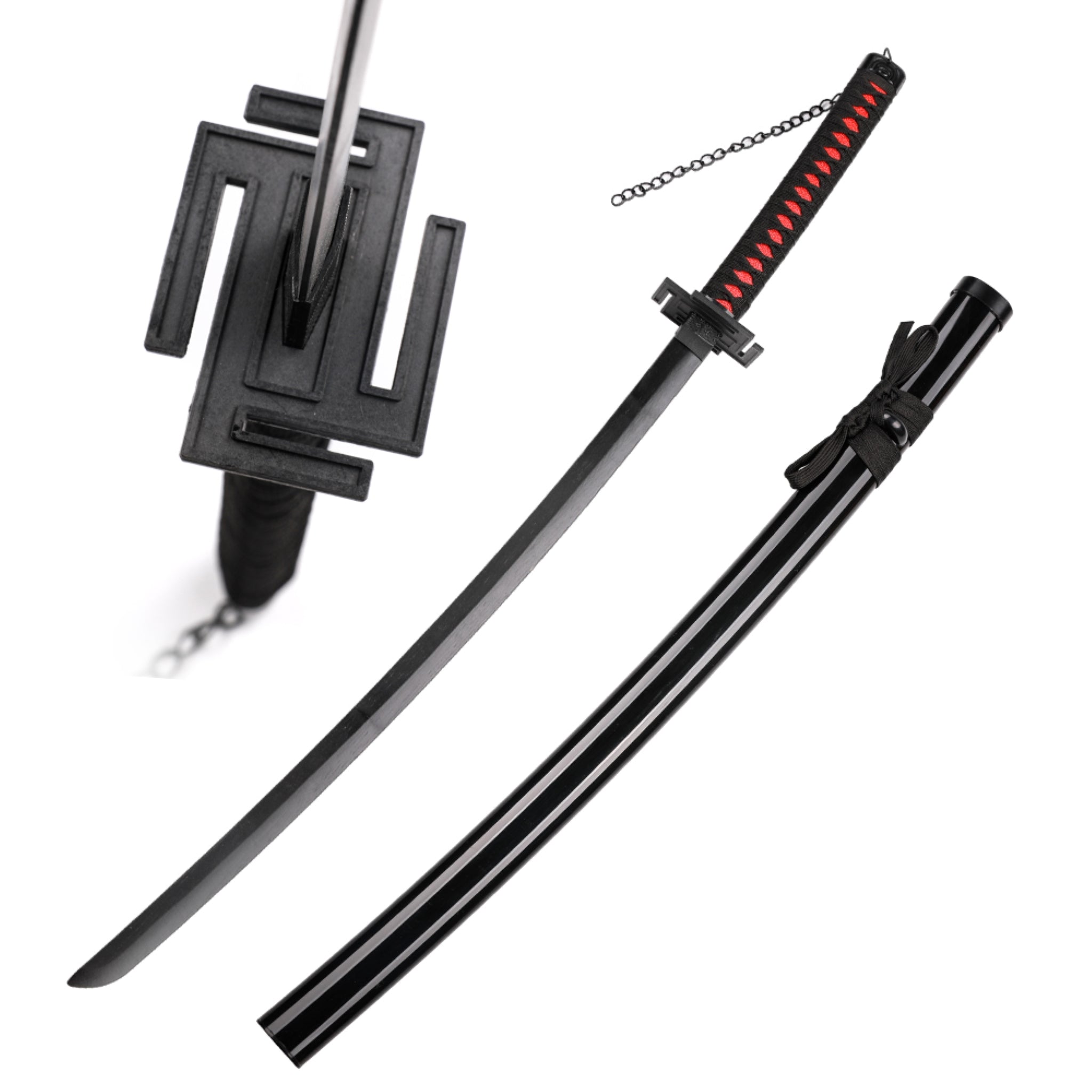Bleach Ichigo Tensa Zangetsu Wooden Bamboo Cosplay Sword