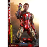 Hot Toys Avengers Endgame Movie Masterpiece Iron Man Mark LXXXV Battle Damaged Version Action Figure