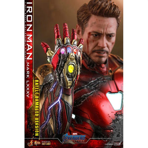 Hot Toys Avengers Endgame Movie Masterpiece Iron Man Mark LXXXV Battle Damaged Version Action Figure