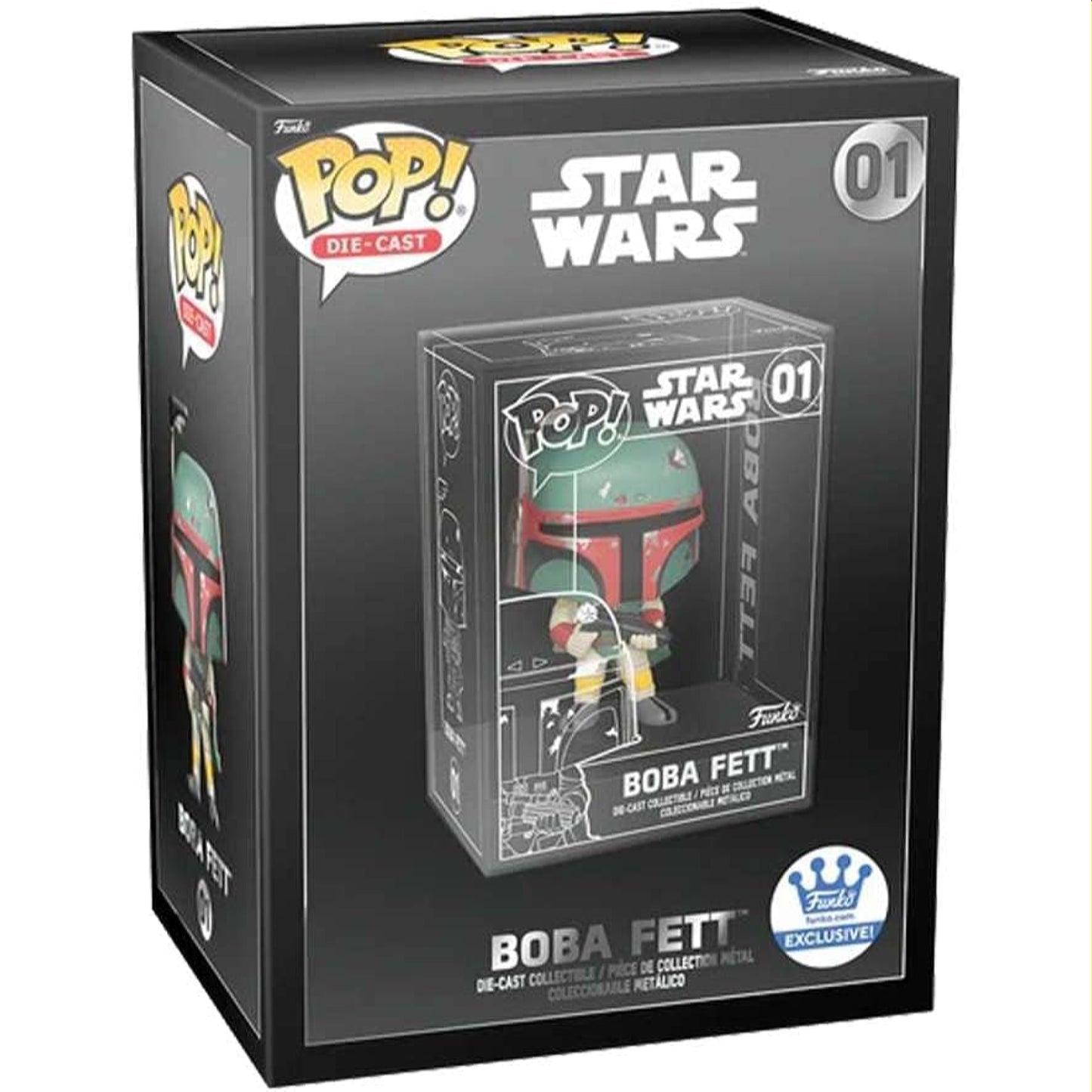 Star Wars Boba Fett Die Cast Funko Shop Exclusive CHANCE OF CHASE Funko Pop! Figure