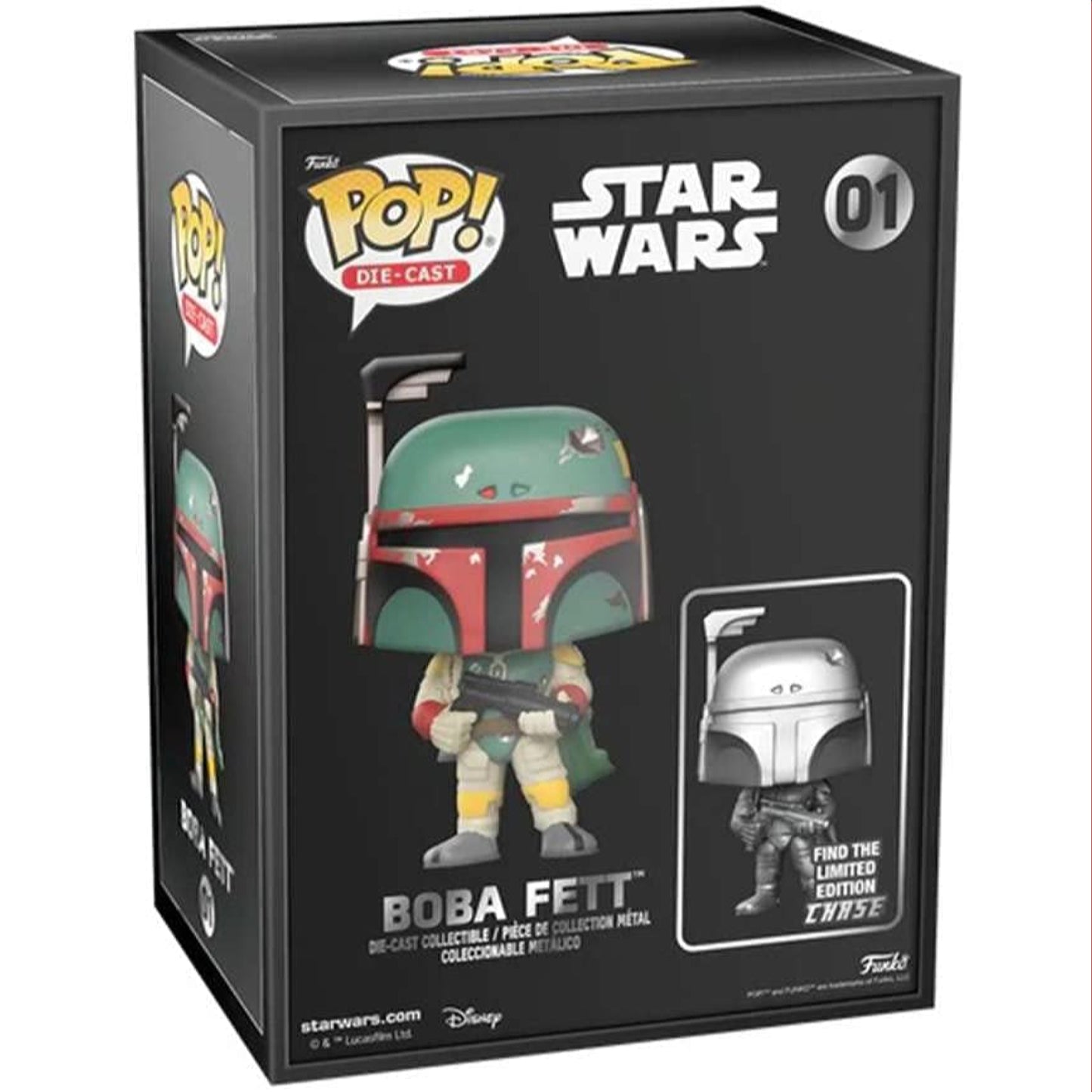 Star Wars Boba Fett Die Cast Funko Shop Exclusive CHANCE OF CHASE Funko Pop! Figure