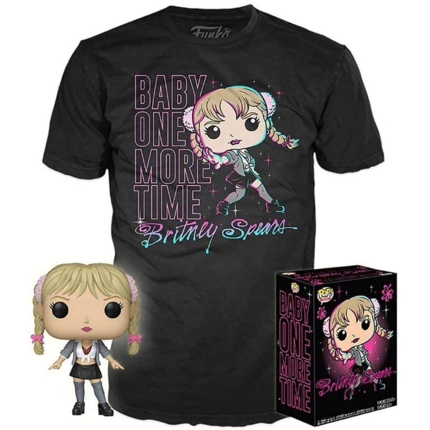 Britney Spears Baby One More Time POP! & Tee Box (Medium) Britney Spears Funko Pop! Vinyl - NEXTLEVELUK