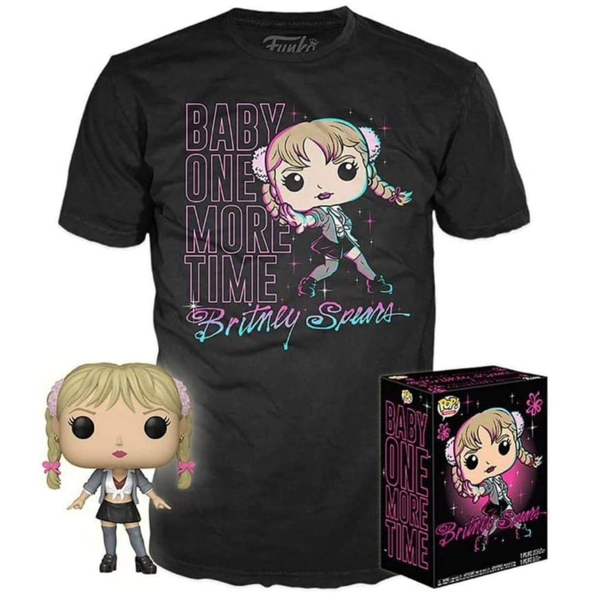 Britney Spears Baby One More Time POP! & Tee Box (Medium) Britney Spears Funko Pop! Vinyl - NEXTLEVELUK