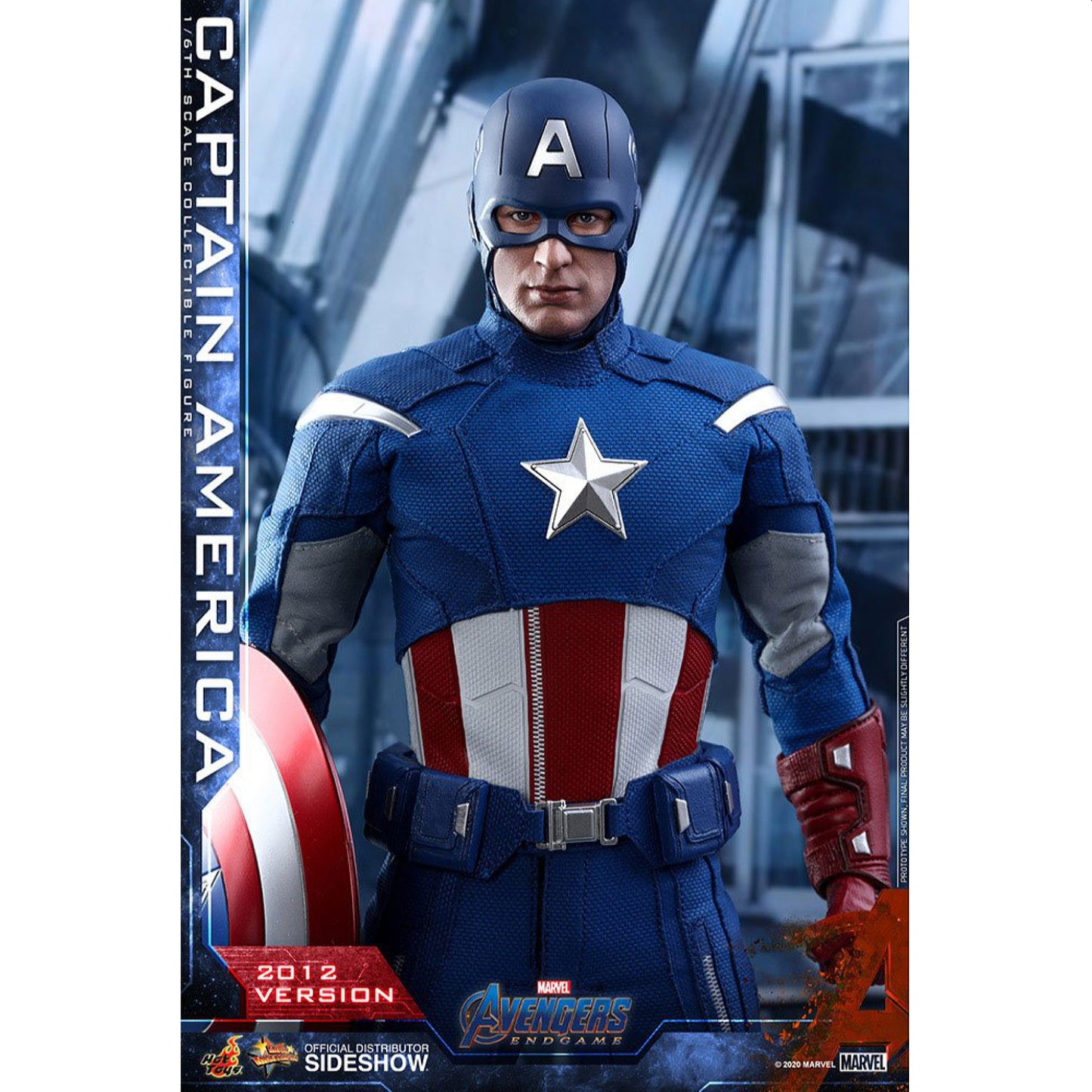 Hot Toys Avengers Endgame Movie Masterpiece Captain America (2012 Version) Action Figure