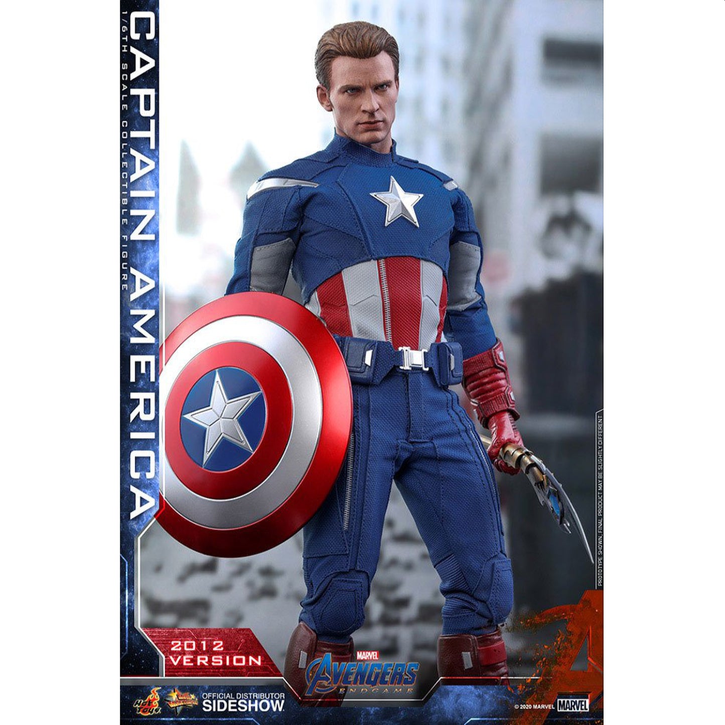 Hot Toys Avengers Endgame Movie Masterpiece Captain America (2012 Version) Action Figure