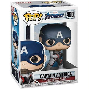Marvel Avengers 4 Endgame Captain America in Team Suit Funko Pop! Vinyl Figure DAMAGED OUTER BOX