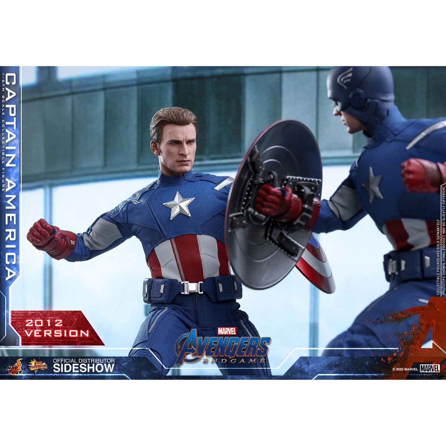 Hot Toys Avengers Endgame Movie Masterpiece Captain America (2012 Version) Action Figure