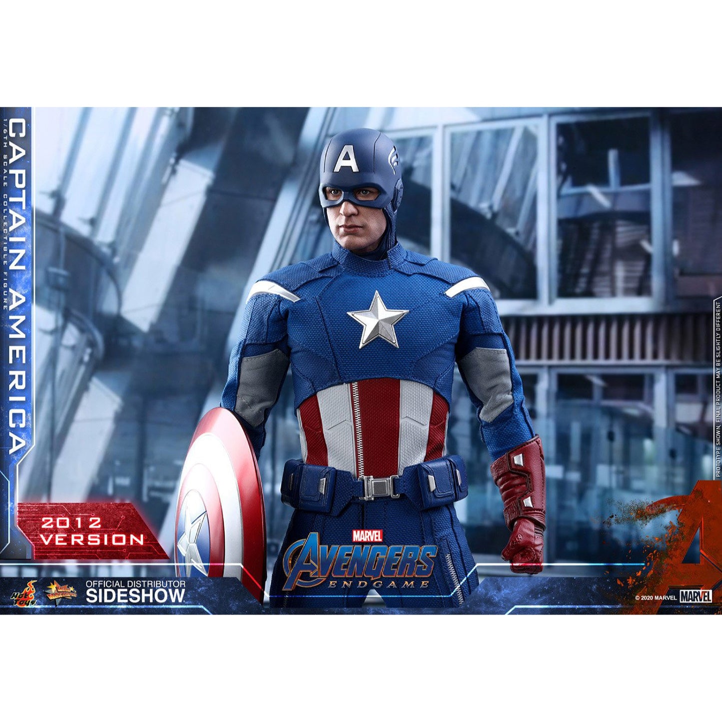 Hot Toys Avengers Endgame Movie Masterpiece Captain America (2012 Version) Action Figure