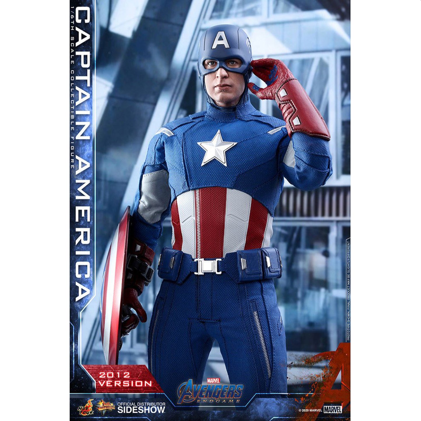 Hot Toys Avengers Endgame Movie Masterpiece Captain America (2012 Version) Action Figure