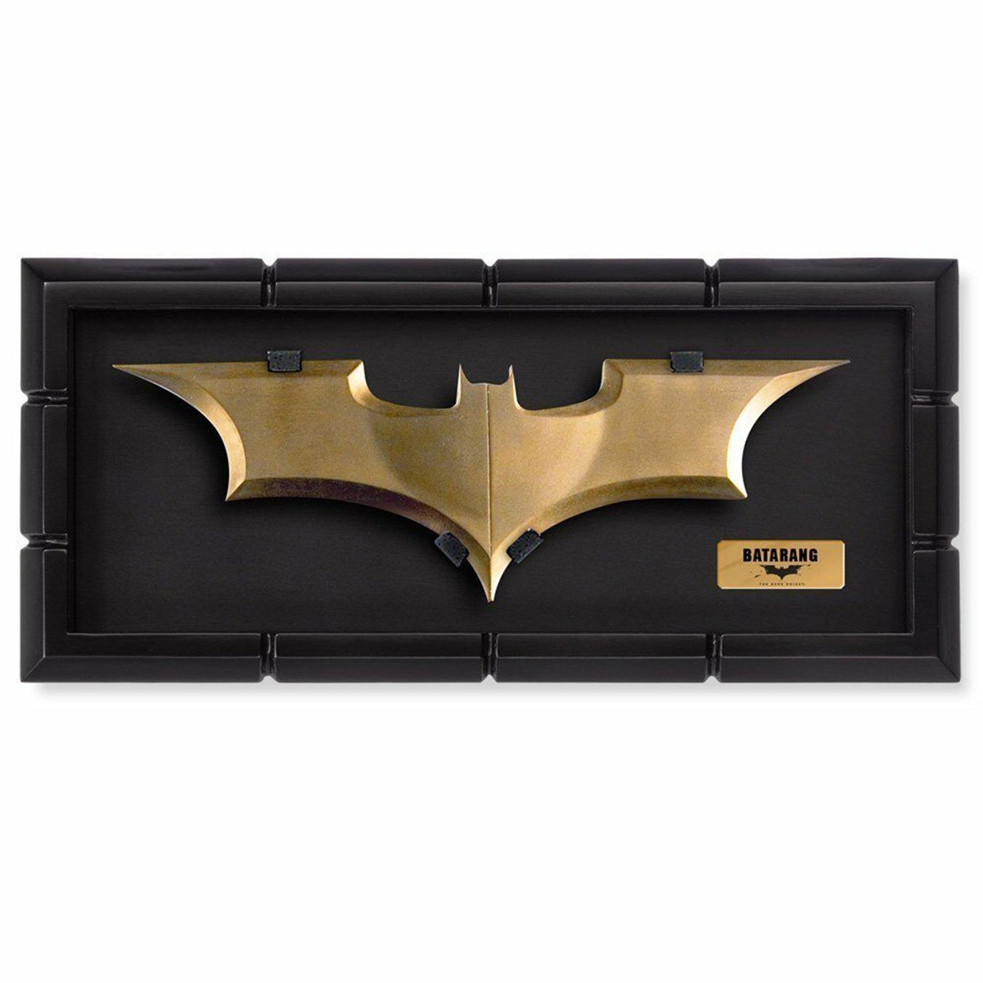 DC Batman The Dark Knight Batarang Prop Replica With Display The Noble Collection NN4129 - NEXTLEVELUK