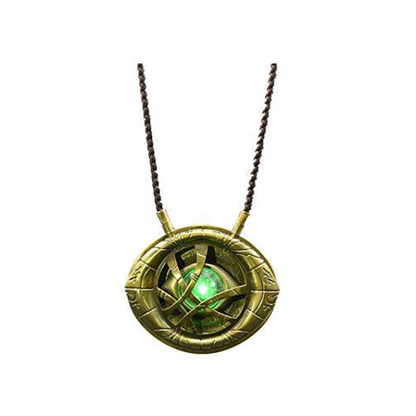 Marvel Doctor Strange Eye Of Agamotto Necklace with Box Light-Up LED Metal Replica