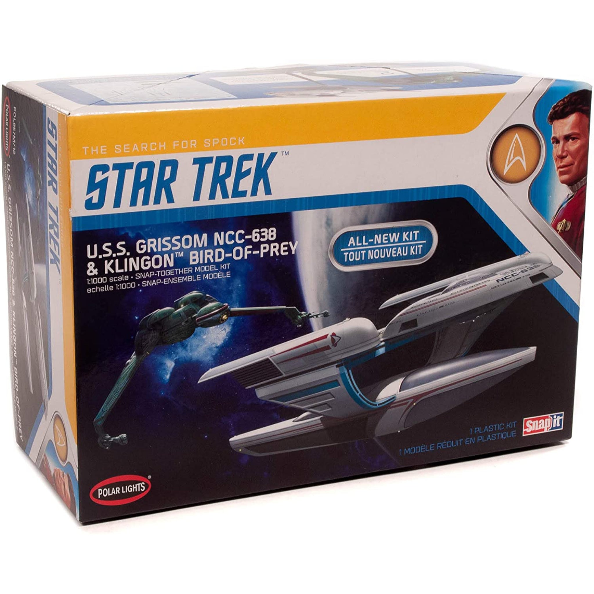 Polar Lights 1:1000 Star Trek The Search for Spock U.S.S. Grissom NCC-638 & Klingon Bird of Prey 2-Pack Model Kit POL957