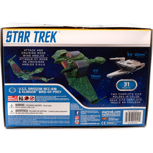 Polar Lights 1:1000 Star Trek The Search for Spock U.S.S. Grissom NCC-638 & Klingon Bird of Prey 2-Pack Model Kit POL957