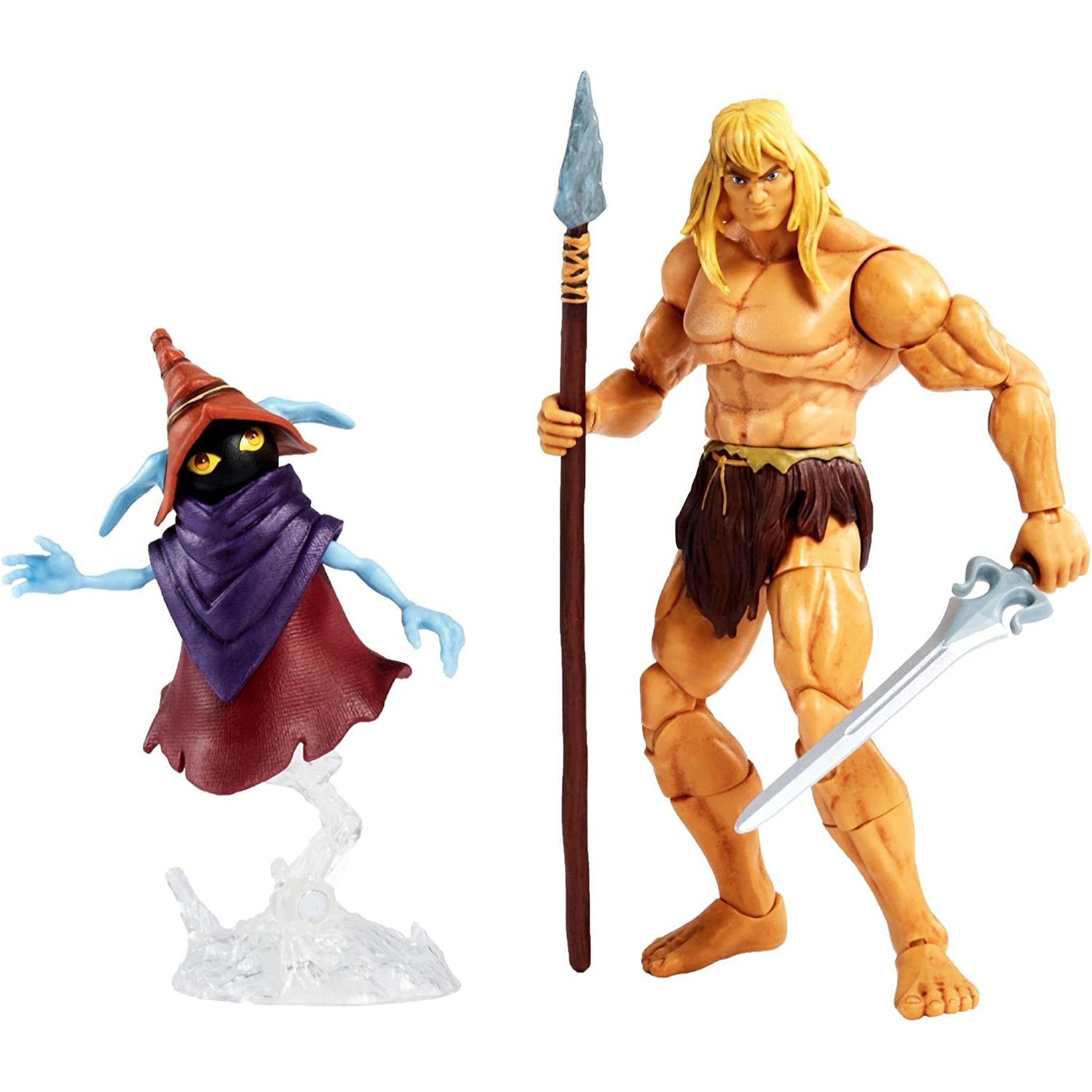 Mattel Masters of the Universe Revelation Savage He-Man with Orko Figure