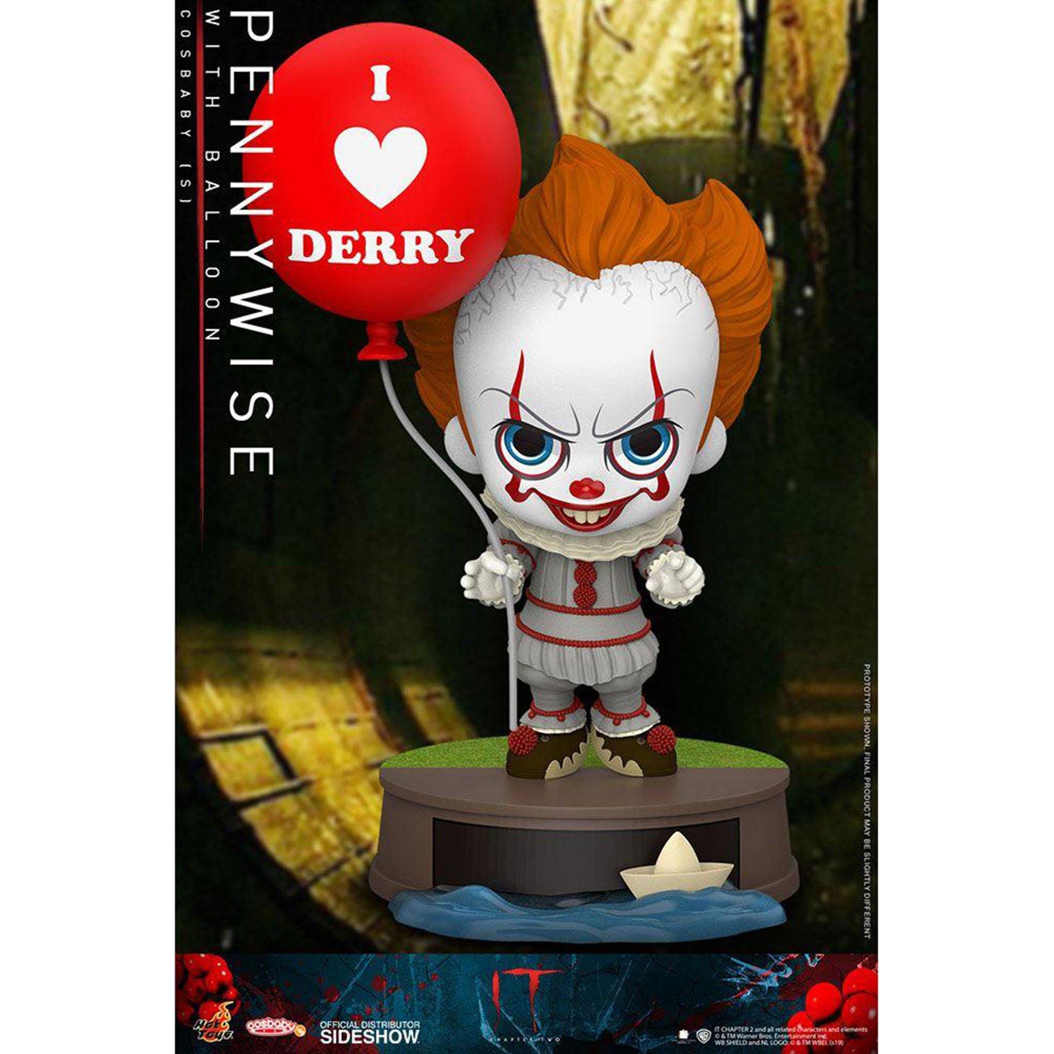 Hot Toys It Chapter Two Pennywise with Balloon Cosbaby Mini Figure - NEXTLEVELUK