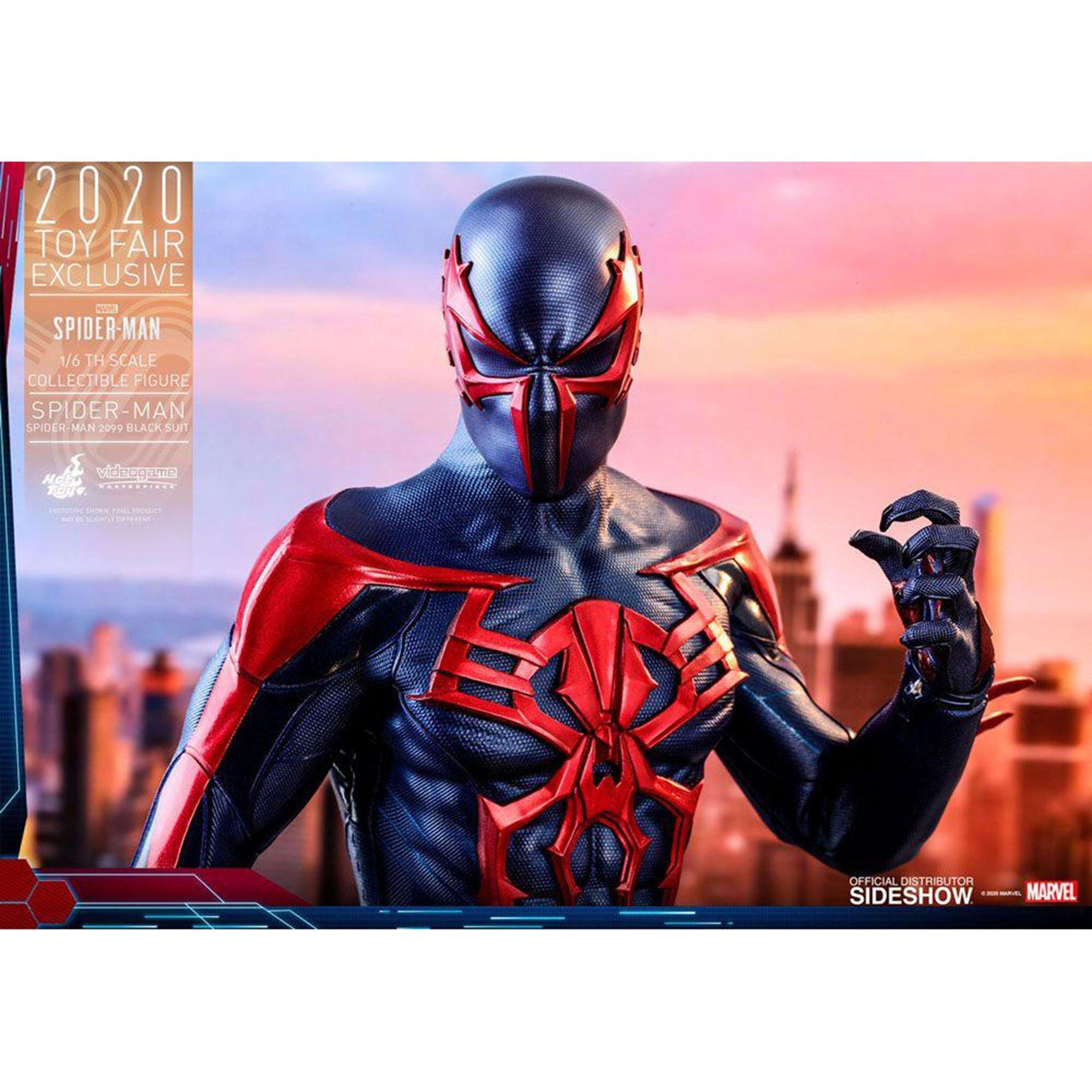 Hot Toys Marvel's Spider-Man Video Game Masterpiece Spider-Man 2099 Black Suit Exclusive Figure - NEXTLEVELUK