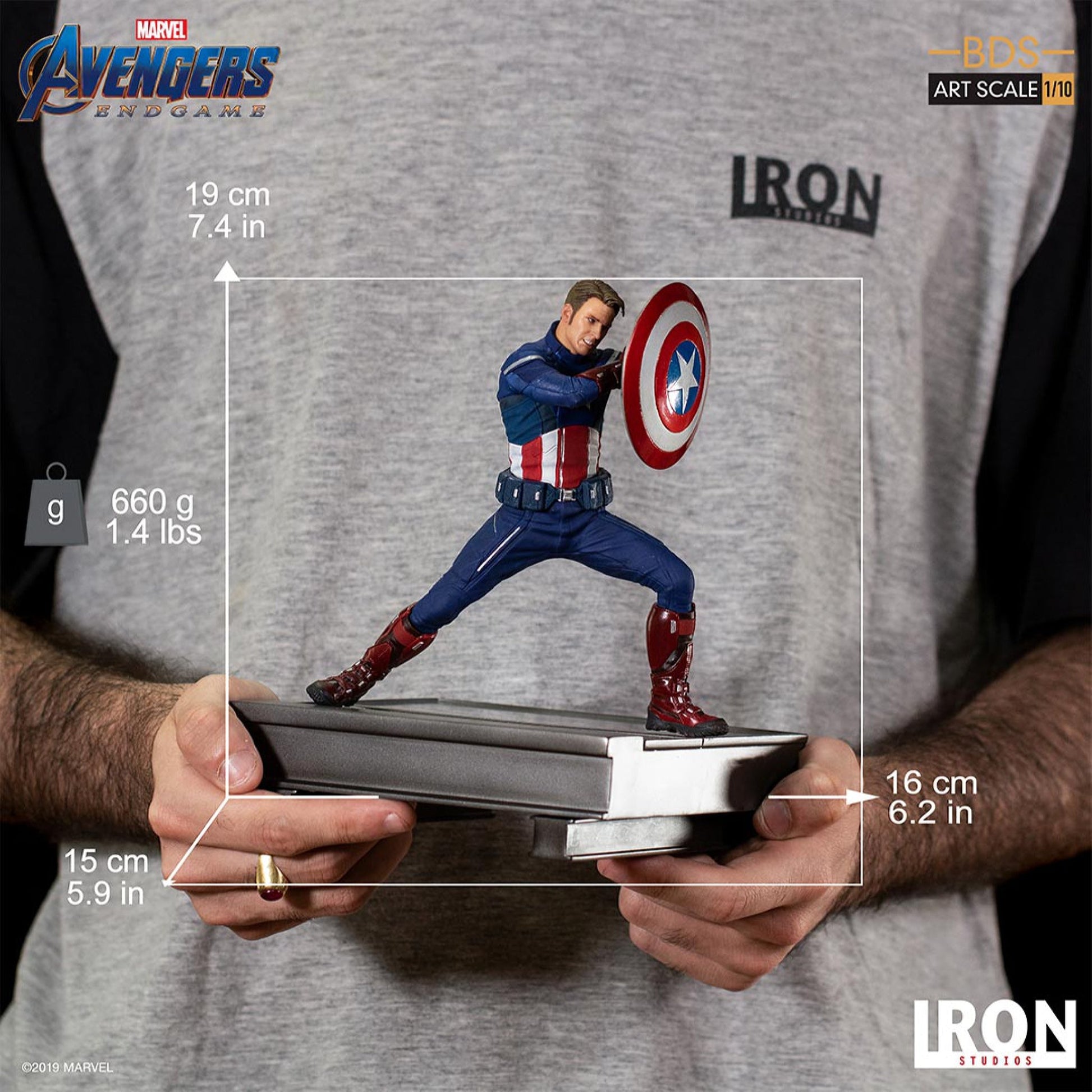 Iron Studios Marvel Avengers Endgame BDS Art Scale 1/10 Captain America 2023 Battle of New York Statue - NEXTLEVELUK