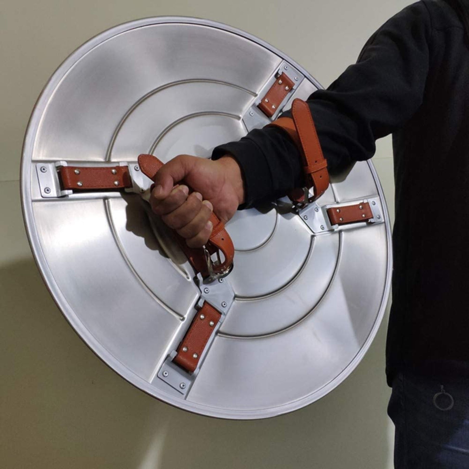 Marvel Captain America Metal Aerial Shield Prop Aluminum Alloy Replica 1:1 With Stand - NEXTLEVELUK