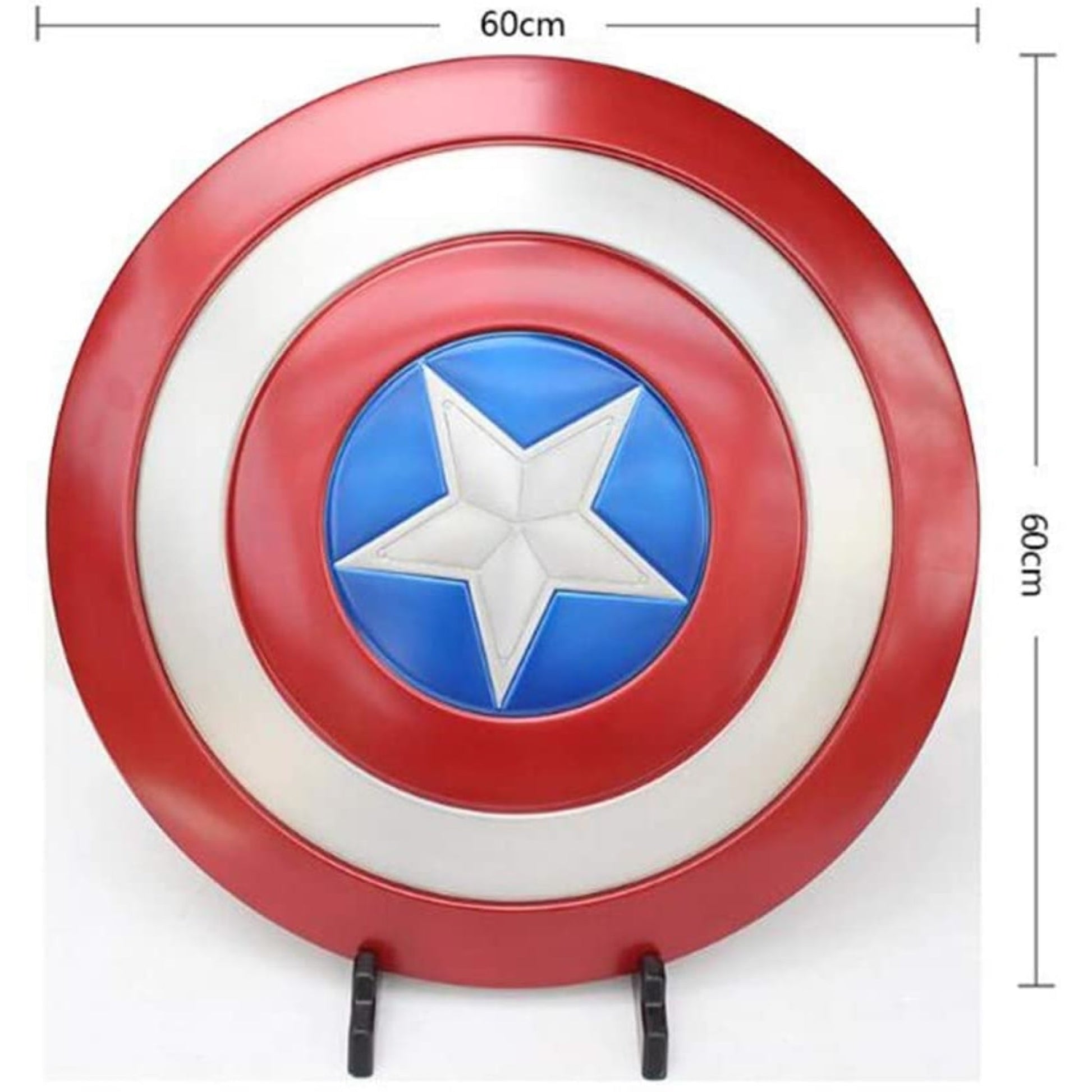 Marvel Captain America Metal Aerial Shield Prop Aluminum Alloy Replica 1:1 With Stand - NEXTLEVELUK