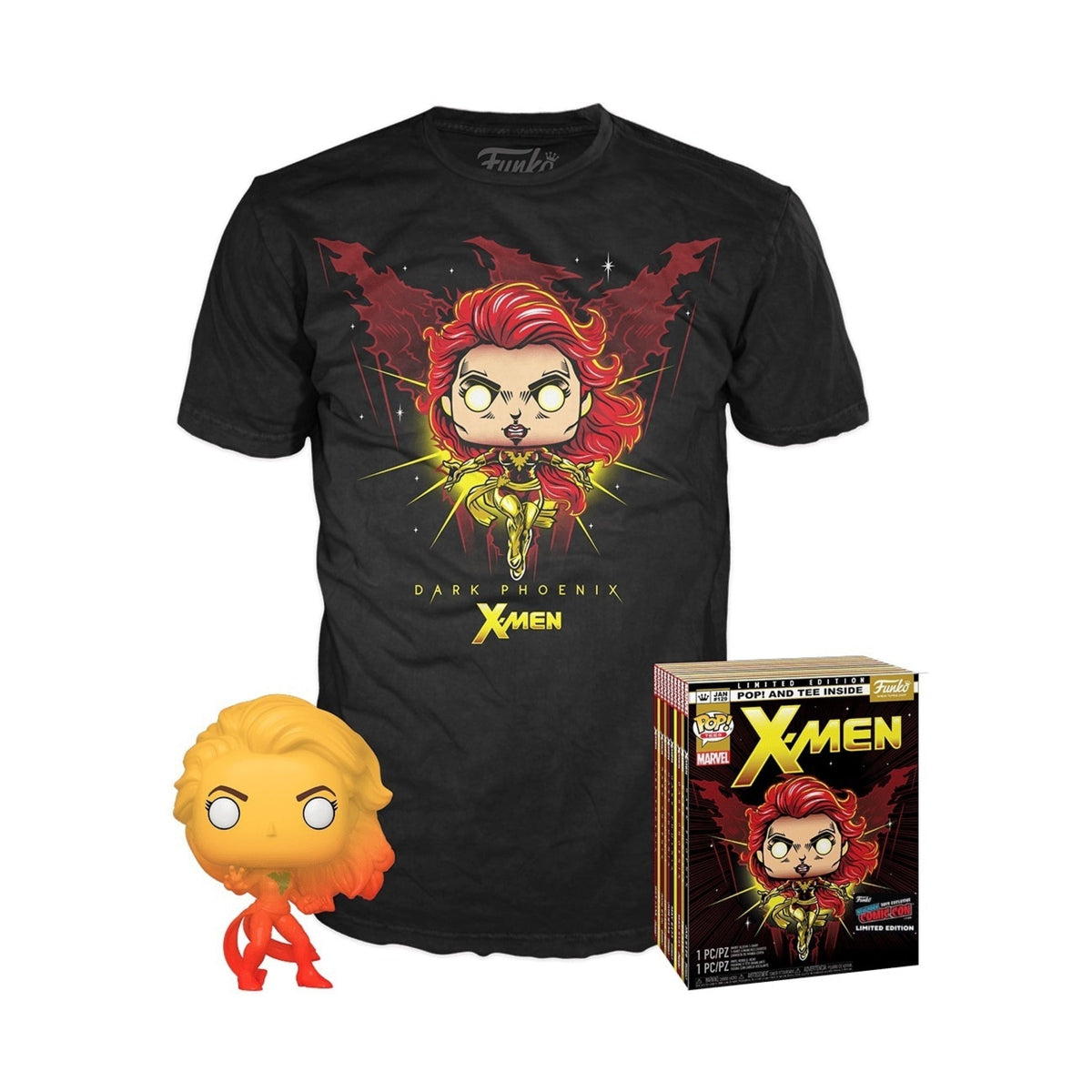 Marvel X - Men POP! & Tee Box (Medium) Dark Phoenix Funko Pop! Vinyl - NEXTLEVELUK