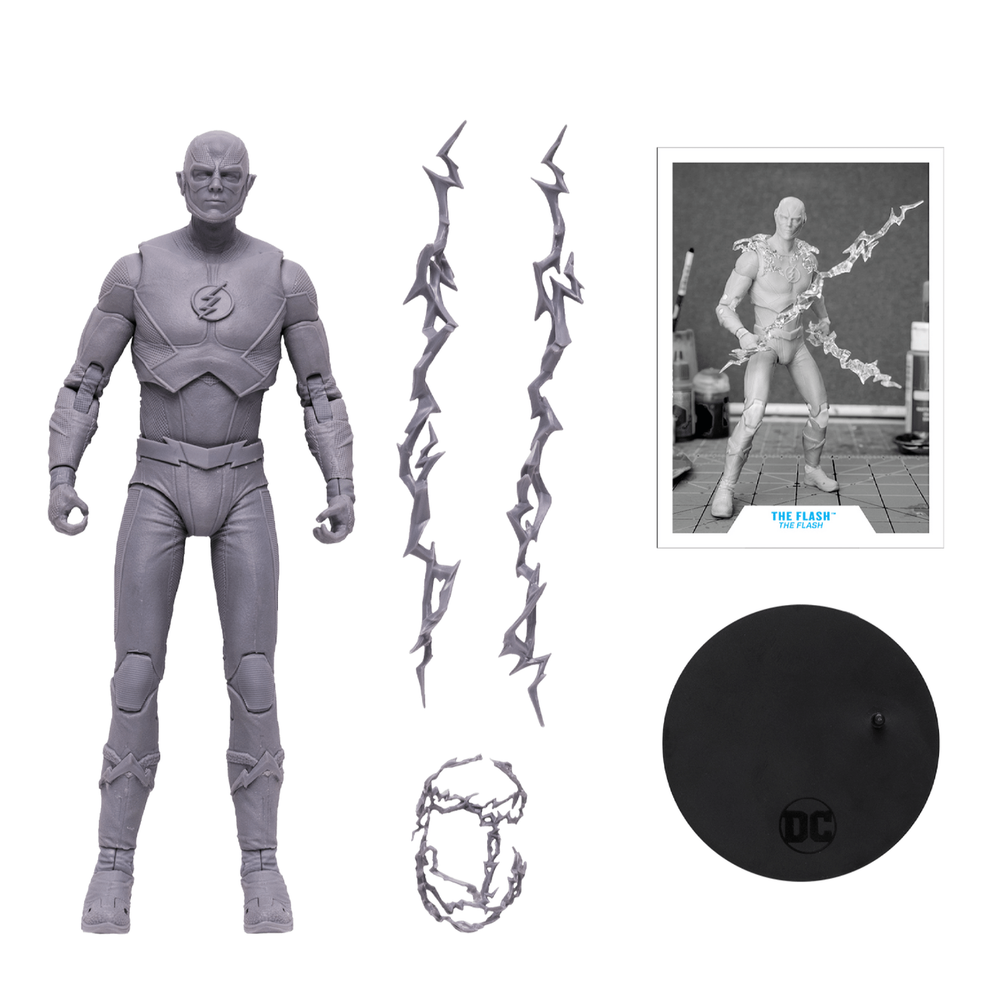 McFarlane DC Multiverse The Flash TV Season 7 The Flash Artist Proof Platinum Edition CHASE Figure - NEXTLEVELUK