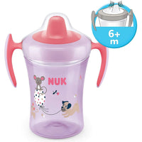 NUK Learn to Eat Training Set Sippy Cup with Feeding Bowl and Spoons Purple - NEXTLEVELUK