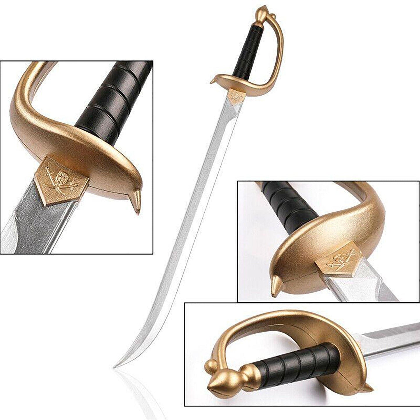 Pirates of the Caribbean Jack Sparrow Foam LARP Pirate Sword - NEXTLEVELUK