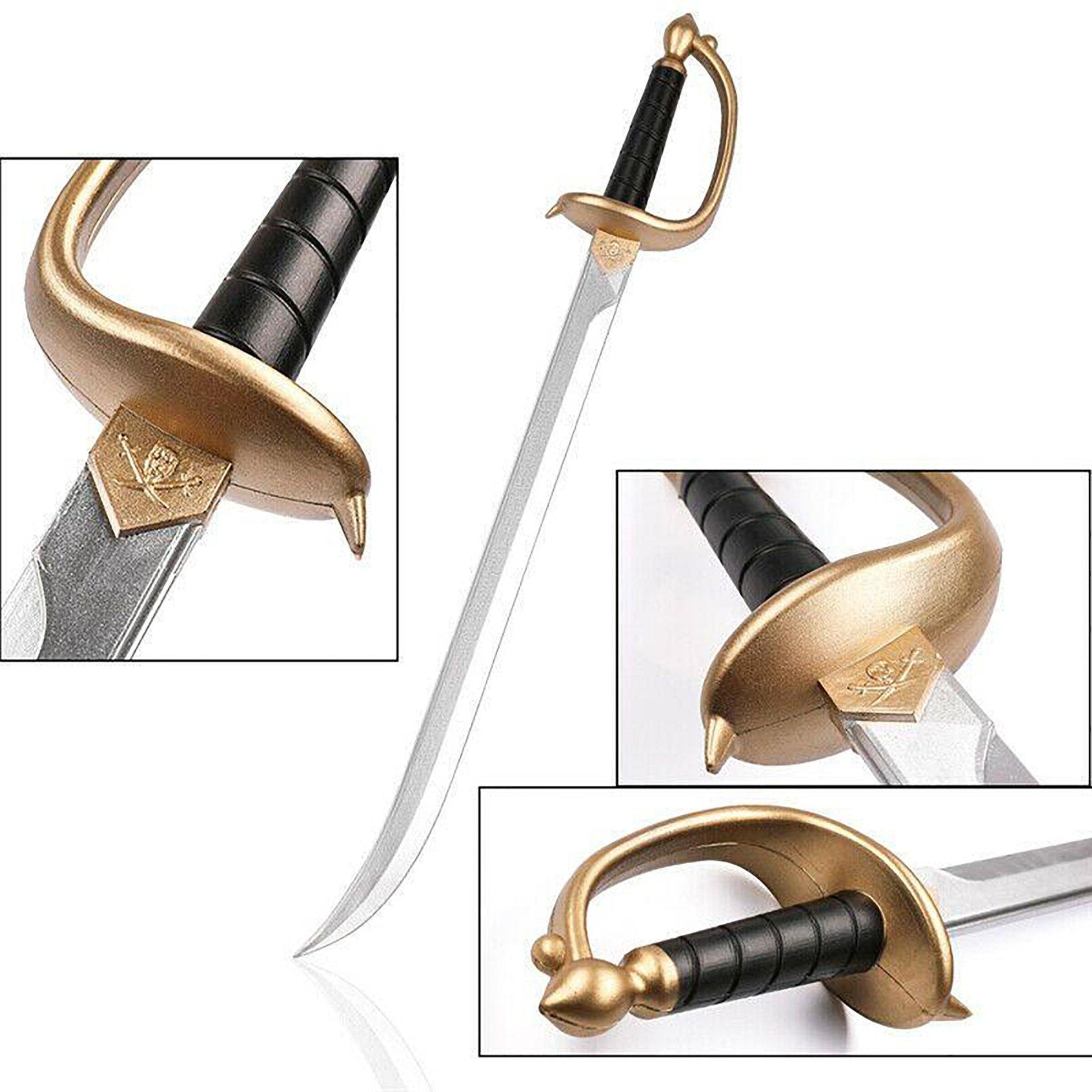 Pirates of the Caribbean Jack Sparrow Foam LARP Pirate Sword - NEXTLEVELUK