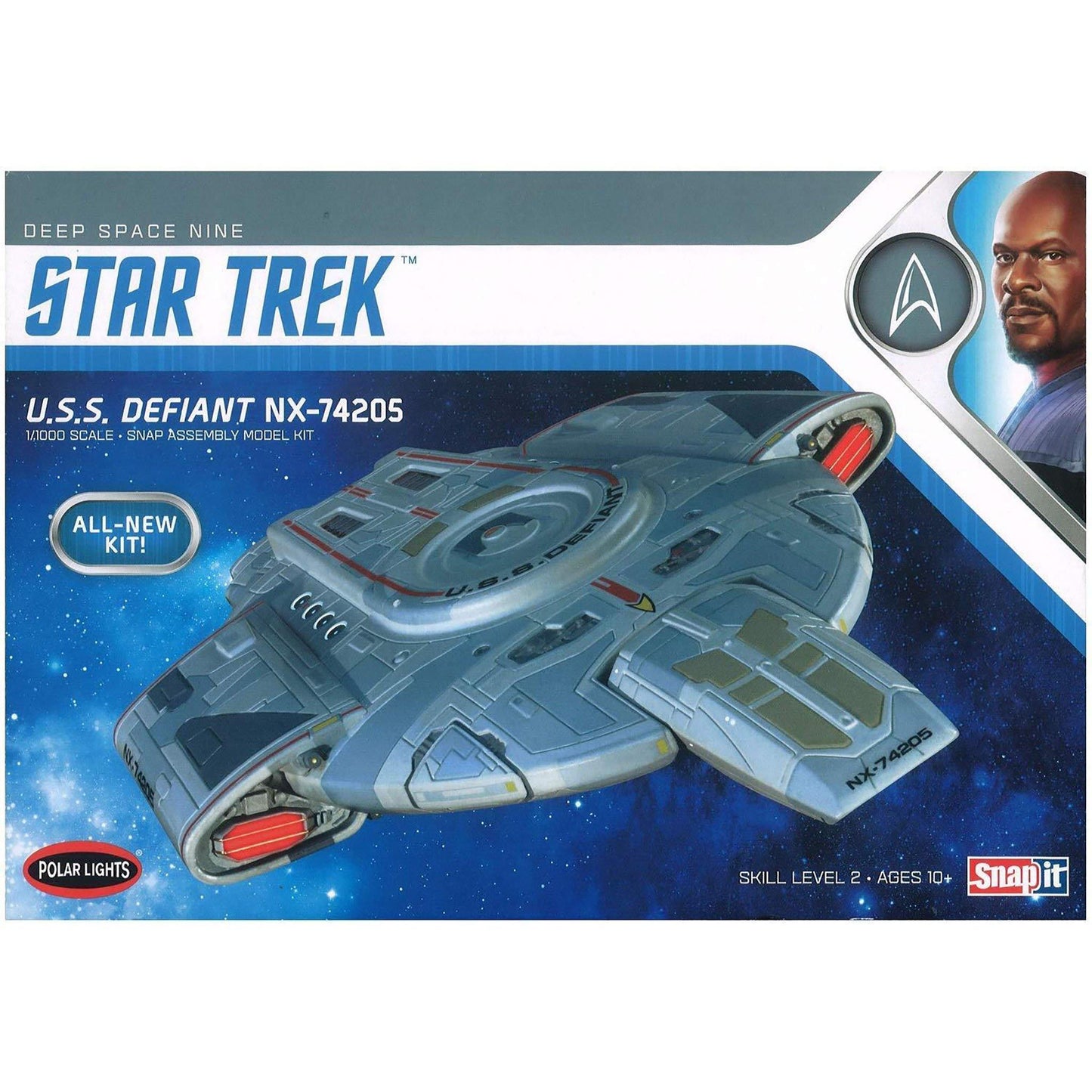 Polar Lights 1:1000 Star Trek Deep Space Nine U.S.S. Defiant NX-74205 Model Kit POL952 - NEXTLEVELUK