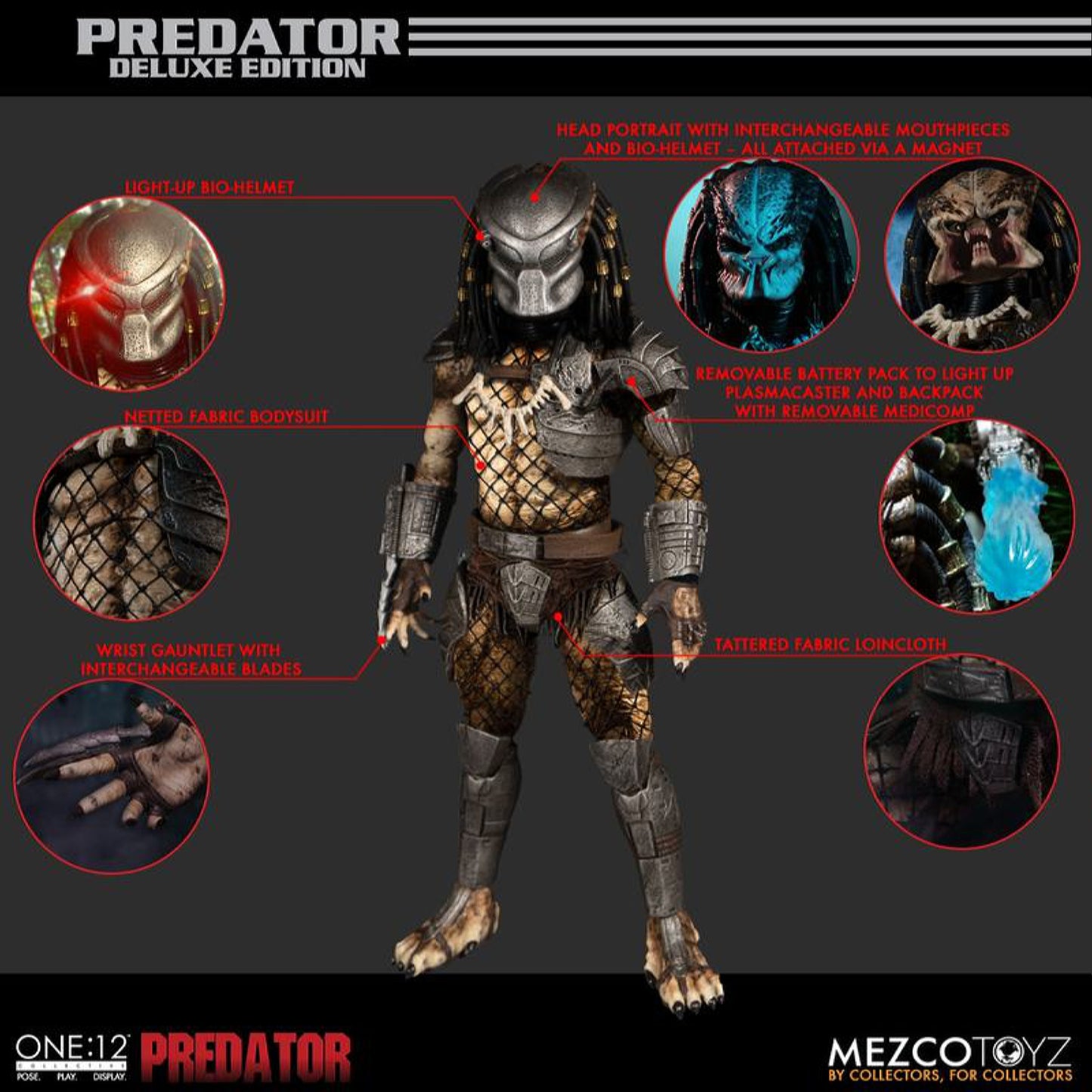 Mezco One:12 Collective Predator Deluxe Edition Action Figure