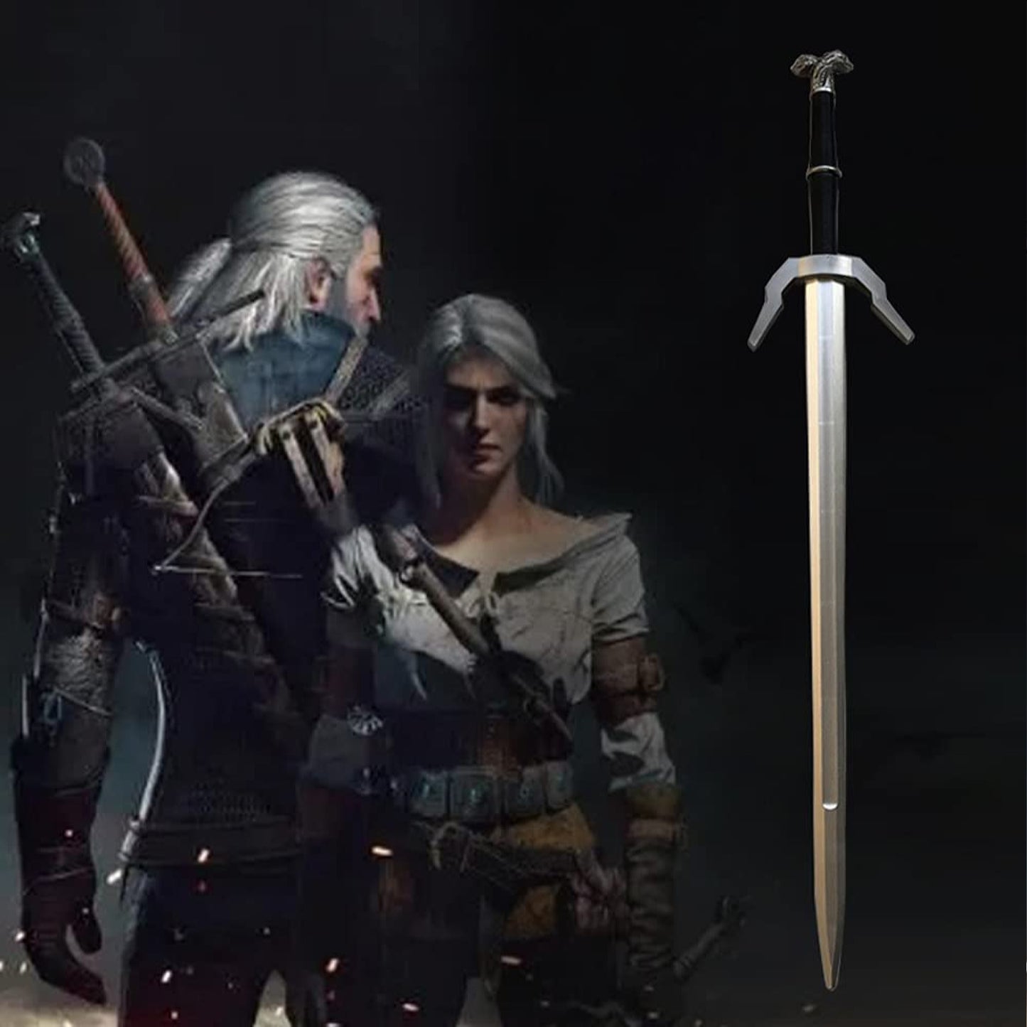 The Witcher 3 Wild Hunt Geralt of Rivia's Silver Sword Foam Replica