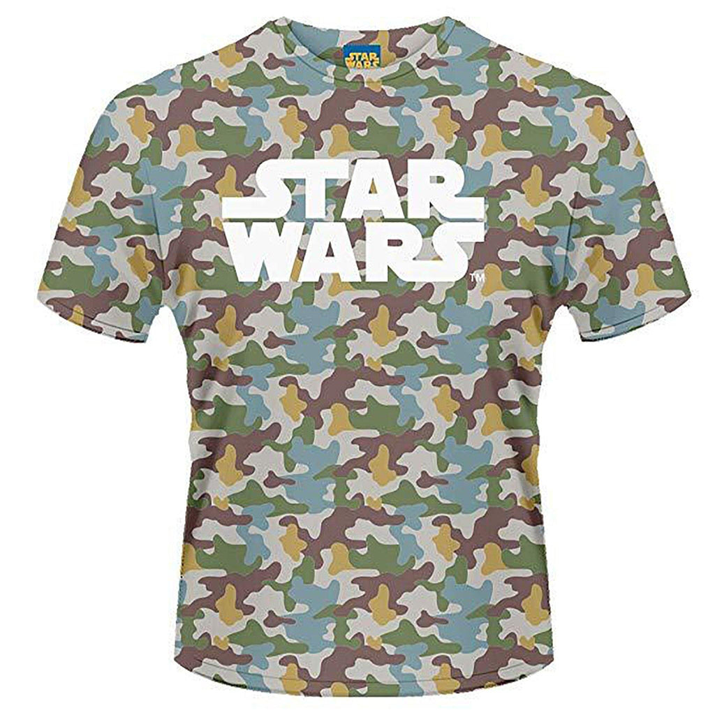 Star Wars Boba Fett CAMO T-Shirt Small - NEXTLEVELUK