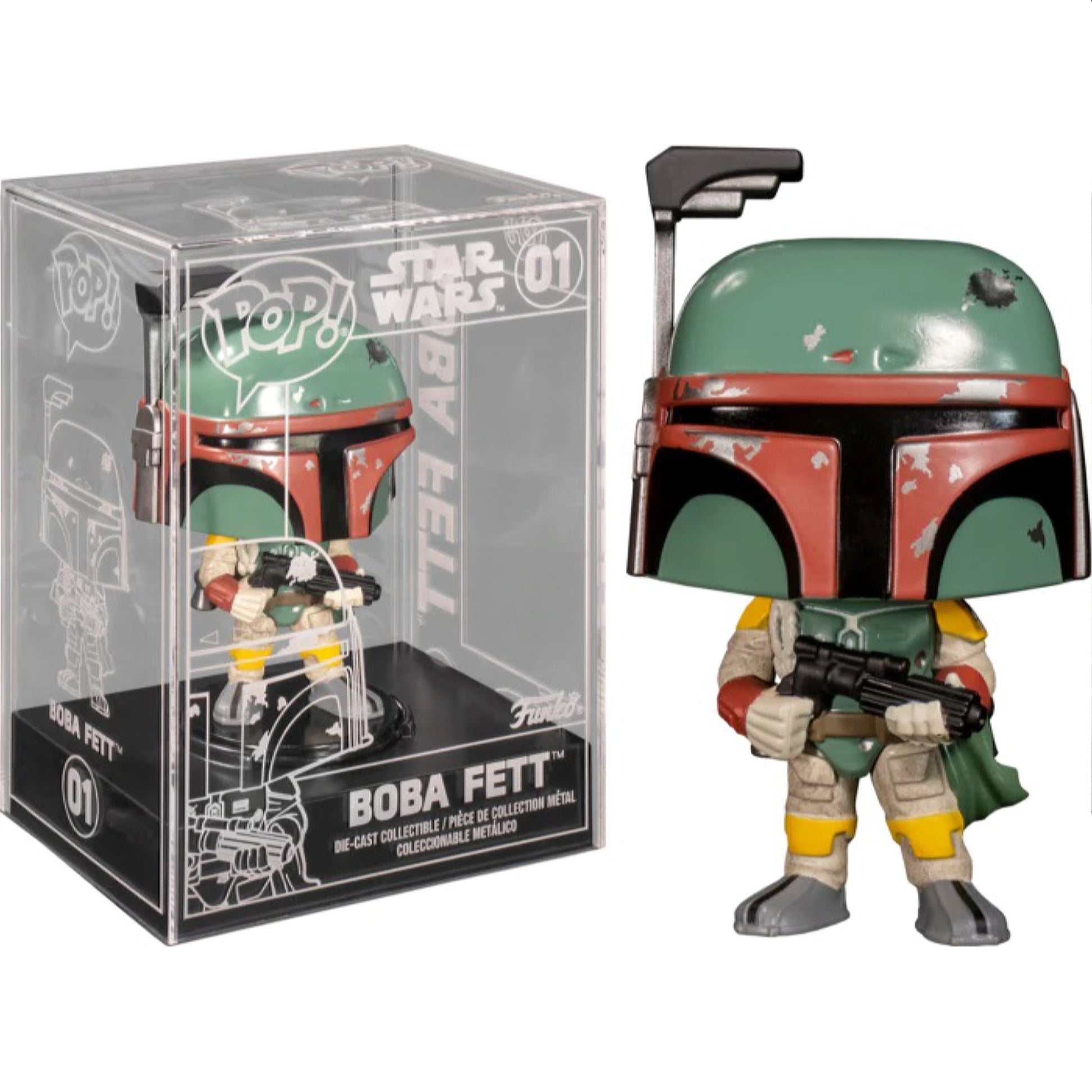 Star Wars Boba Fett Die Cast Funko Shop Exclusive CHANCE OF CHASE Funko Pop! Figure - NEXTLEVELUK