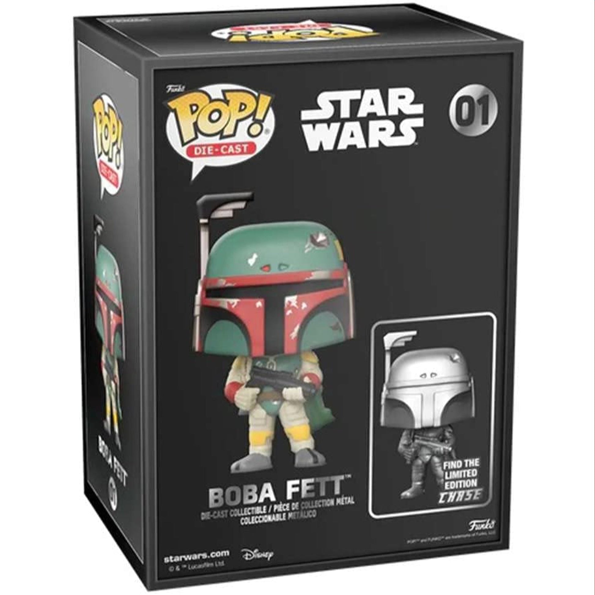 Star Wars Boba Fett Die Cast Funko Shop Exclusive CHANCE OF CHASE Funko Pop! Figure - NEXTLEVELUK