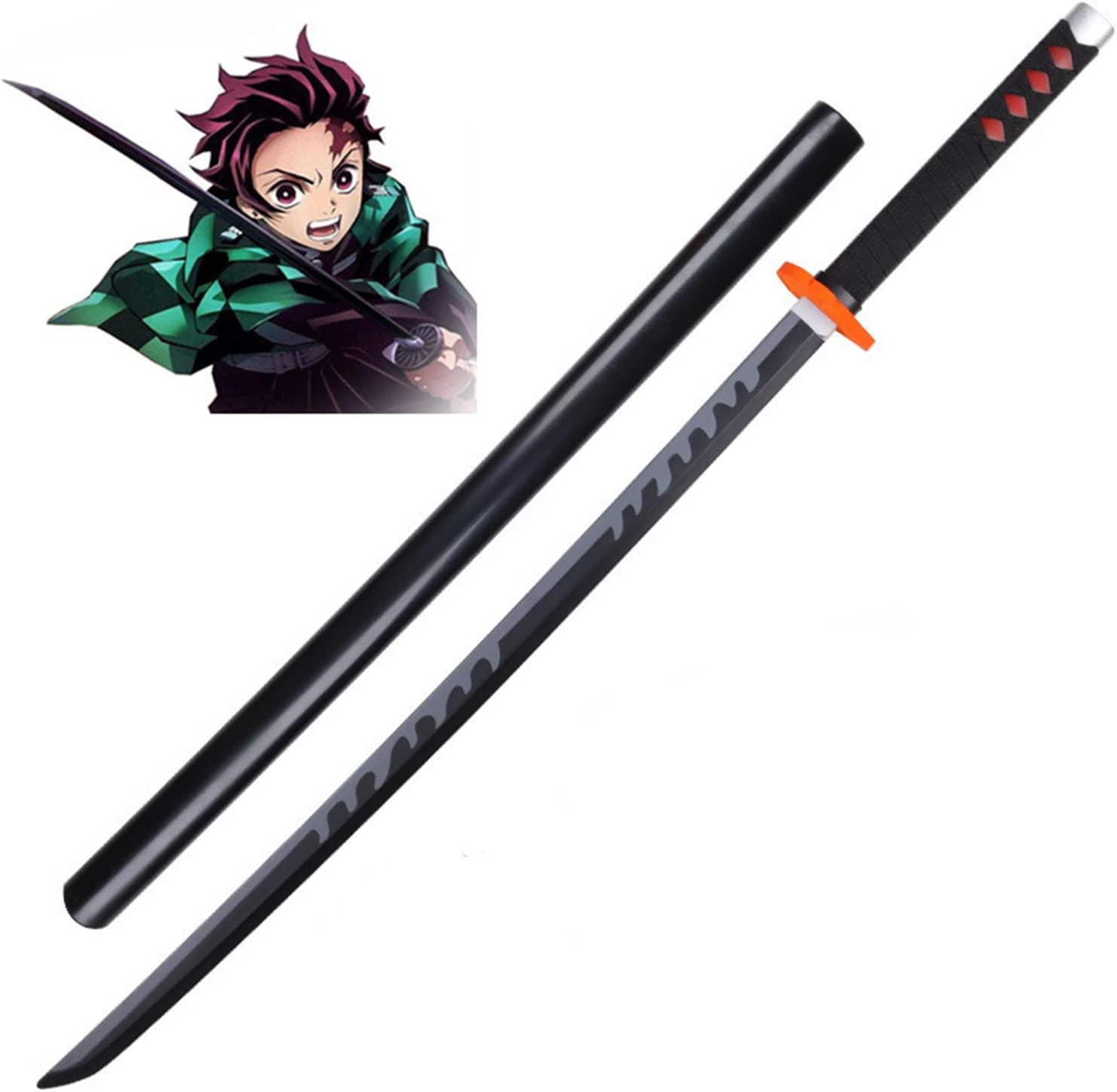 Demon Slayer Tanjiro Kamado's Nichirin Flame Foam LARP Sword