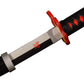 Demon Slayer Sword Tanjiro Rengoku Hilt Fire Breath Wooden Bamboo Cosplay Sword