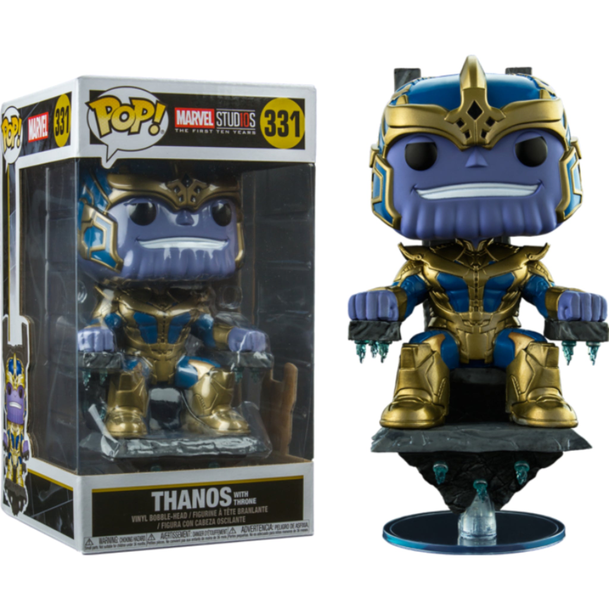 Marvel Studios The First Ten Years Thanos on Throne Deluxe Funko Pop! Vinyl Figure DAMAGED OUTER BOX