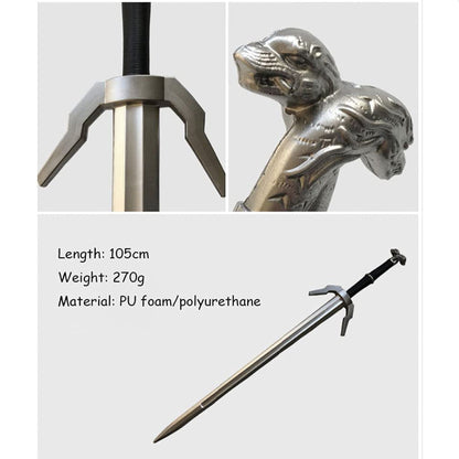 The Witcher 3 Wild Hunt Geralt of Rivia's Silver Sword Foam Replica - NEXTLEVELUK