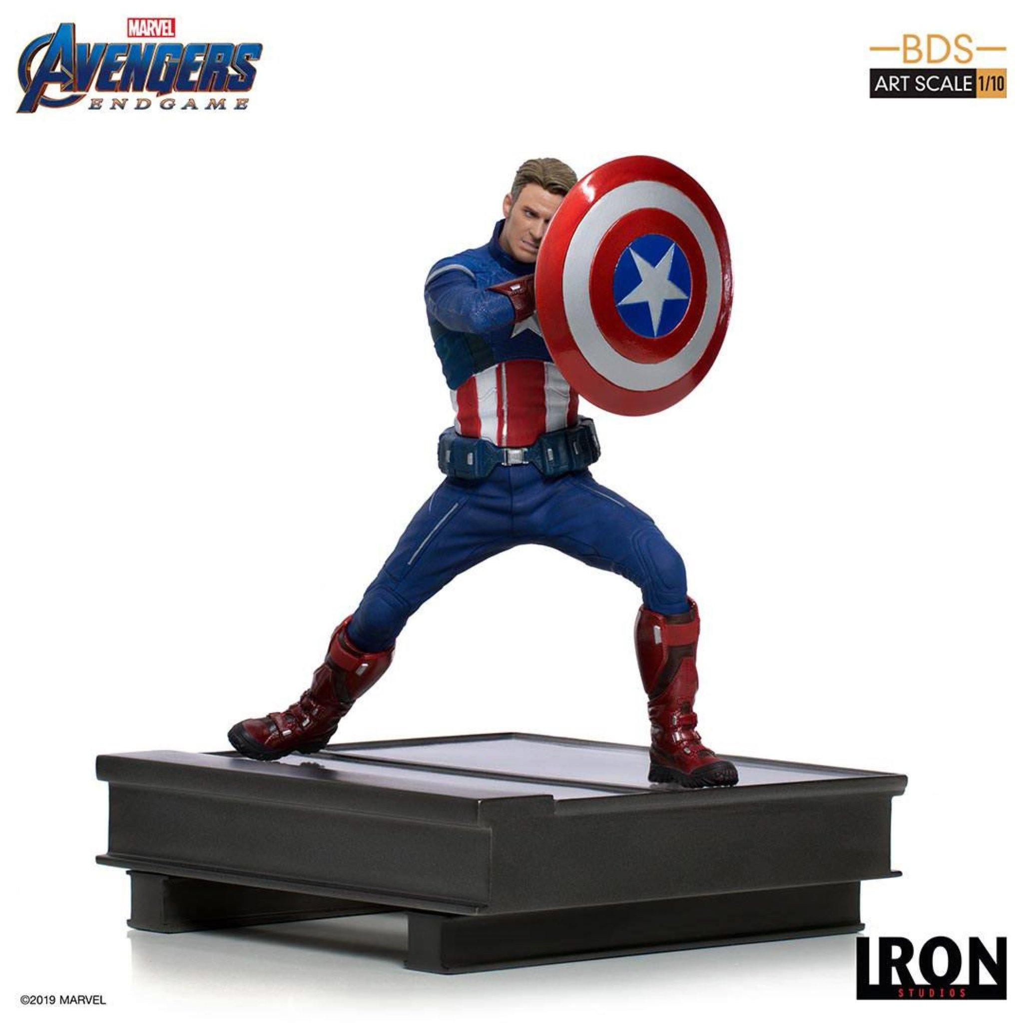 Iron Studios Avengers Endgame BDS Art Scale Statue 1/10 Captain America 2023 - NEXTLEVELUK